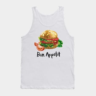 Bon Appetit Burger Tank Top